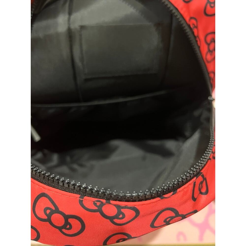 NWT❤️Hello Kitty large red ribbons logo Backpack - Picture 8 of 10